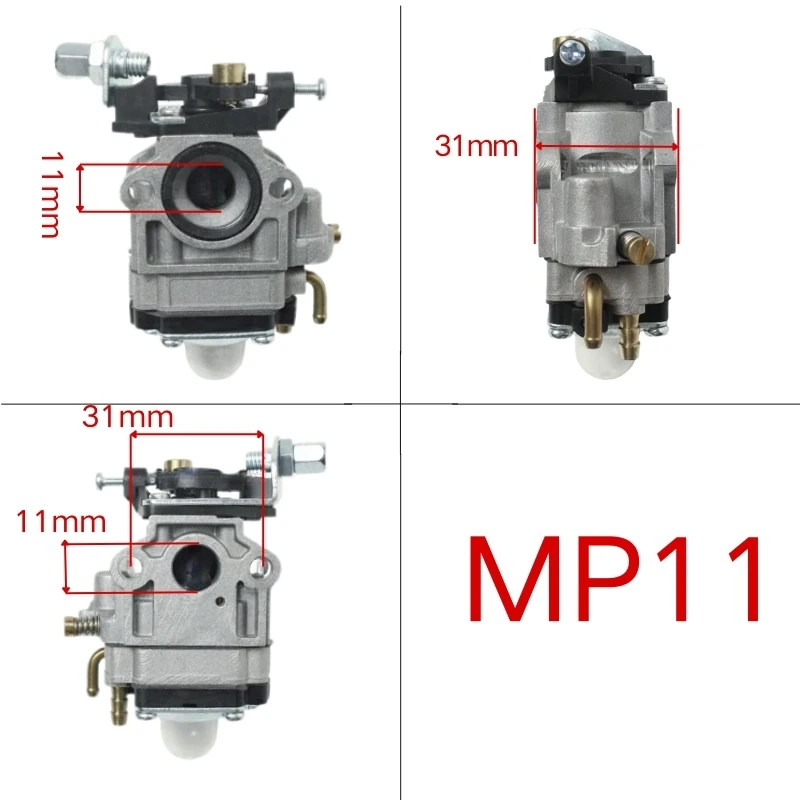 11 мм бензопила, кусторез, карбюратор для 1E34F 1E36F TL23 TU26 TL26 Walbro WYJ-138WYK-186 26cc 33cc 2-тактный двигатель газонокосилки
11 мм бензопила, кусторез, карбюратор для 1E34F 1E36F TL23 TU26 TL26 Walbro WYJ-138WYK-186 26cc 33cc 2-тактный двигатель газонокосилки