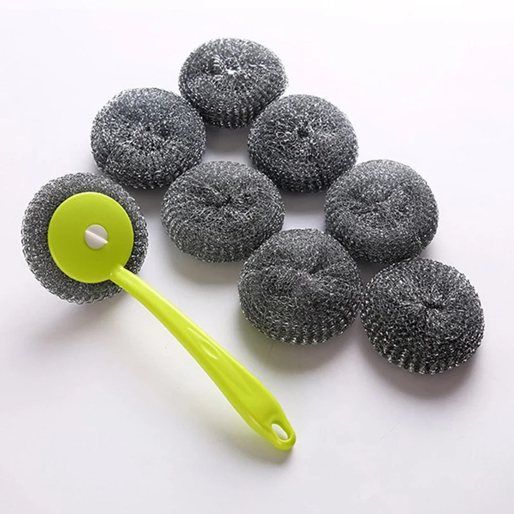 Steel Wire Scrubber Stainless Handlebrush Cleaning Scourer Scrubpads Washing Sponge Brushes Pot Metal Pad
Steel Wire Scrubber Stainless Handlebrush Cleaning Scourer Scrubpads Washing Sponge Brushes Pot Metal Pad