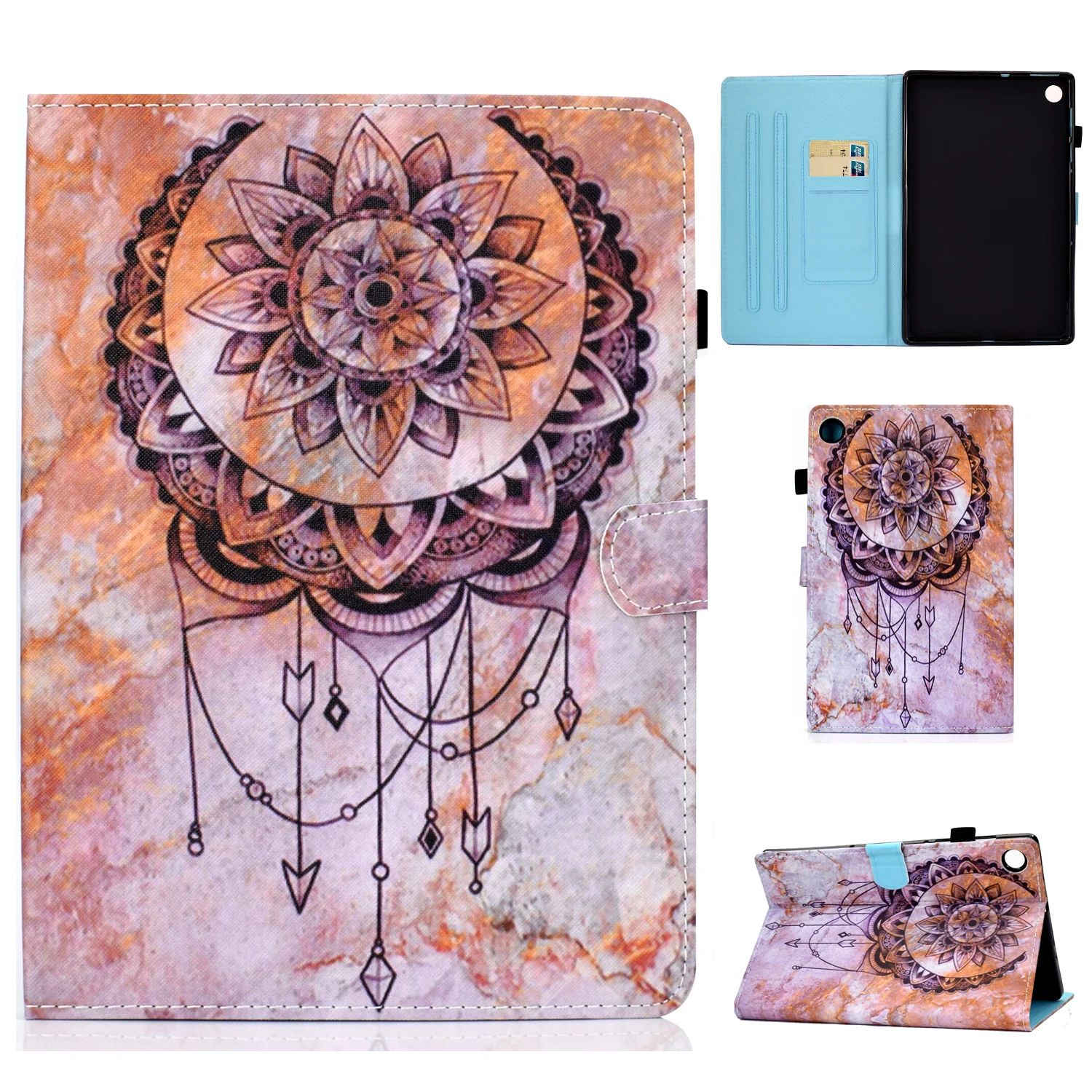 

Cartootn PU Leather Tablet Case for Huawei MatePad SE 10.4 inch AGS5-L09 AGS5-W09 with Flip Stand Casing Cover Dream Catching Ne