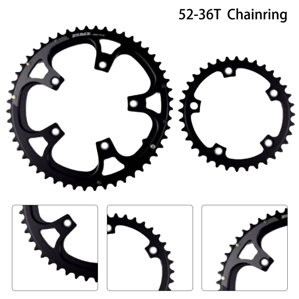 ZRACE Road Bike Chainring BCD 110 53-39T 52-36T 50-34T Chainwheel For Bicycle Aluminum Alloy Chainring Cycling Bicycle Parts
ZRACE Road Bike Chainring BCD 110 53-39T 52-36T 50-34T Chainwheel For Bicycle Aluminum Alloy Chainring Cycling Bicycle Parts