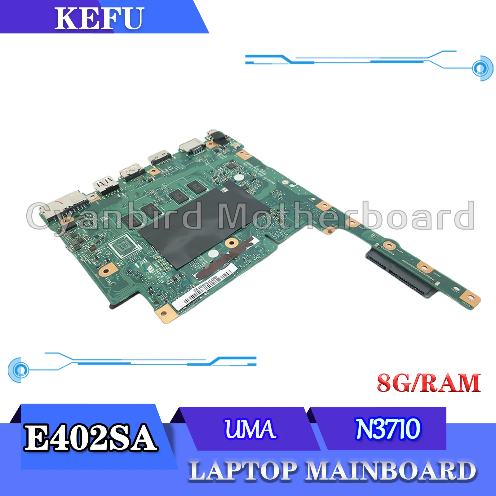 Материнская плата для ноутбука E402SA для ASUS E402S E502S E502SA, материнская плата для ноутбука с 8 Гб ОЗУ, ЦП: N3710, новый тест
Материнская плата для ноутбука E402SA для ASUS E402S E502S E502SA, материнская плата для ноутбука с 8 Гб ОЗУ, ЦП: N3710, новый тест