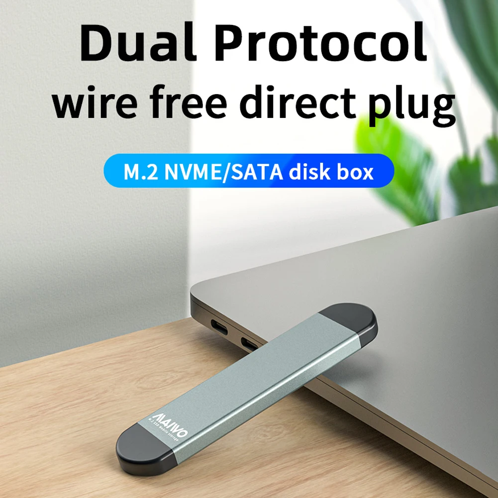 10Gbps K1683P2 M.2 SSD Case NVME SATA Enclosure to USB 3.2 Type C M/B Key SSD Hard Disk Box for Windows/Mac OS/Linux
10Gbps K1683P2 M.2 SSD Case NVME SATA Enclosure to USB 3.2 Type C M/B Key SSD Hard Disk Box for Windows/Mac OS/Linux