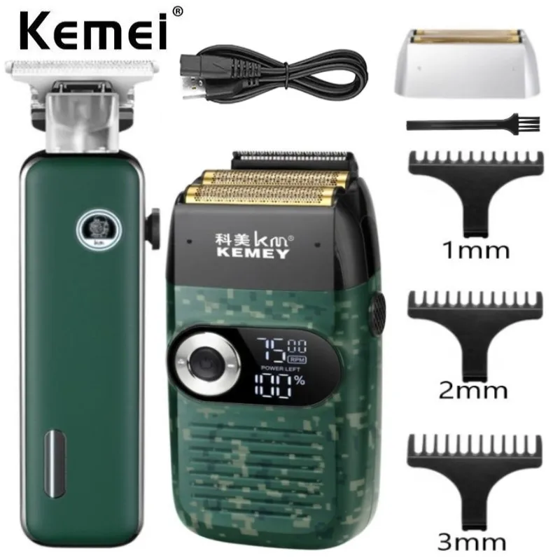 Kemei Professional Barber Hair Trimmer T-blade Hair Clipper All-around Electric Shaver Rechargeable Beard Trimmer
Kemei Professional Barber Hair Trimmer T-blade Hair Clipper All-around Electric Shaver Rechargeable Beard Trimmer