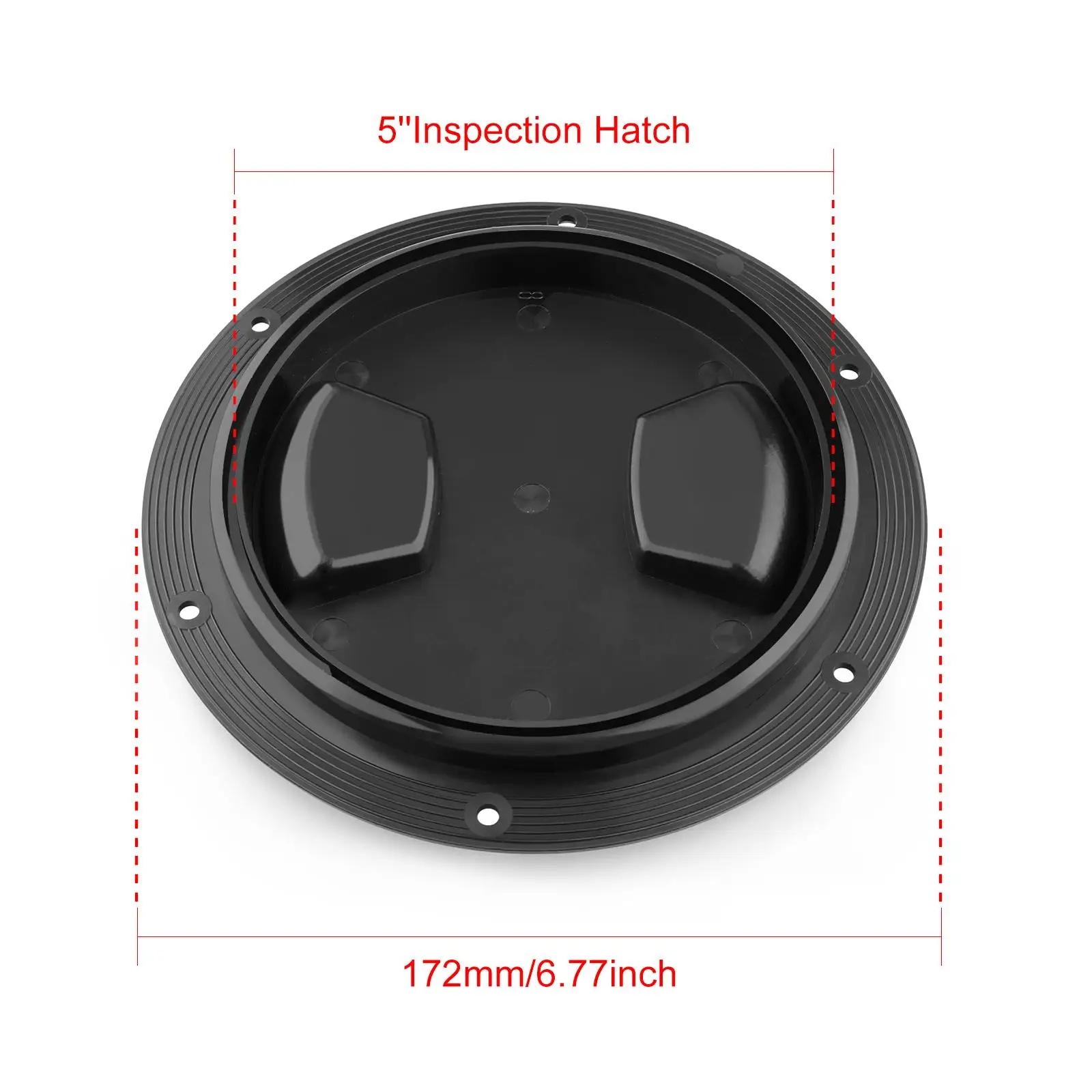 3x Black Circular Non Inspection Hatch Deck Plate for RV Marine Boat Kayak - 5 Inch
3x Black Circular Non Inspection Hatch Deck Plate for RV Marine Boat Kayak - 5 Inch