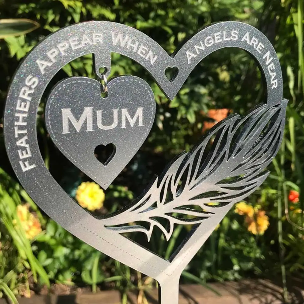 MAM Angel Feather Heart Shape Metal Ornament For Garden Yard Outdoor Home Signs Decoraton Memorial Crafts
MAM Angel Feather Heart Shape Metal Ornament For Garden Yard Outdoor Home Signs Decoraton Memorial Crafts