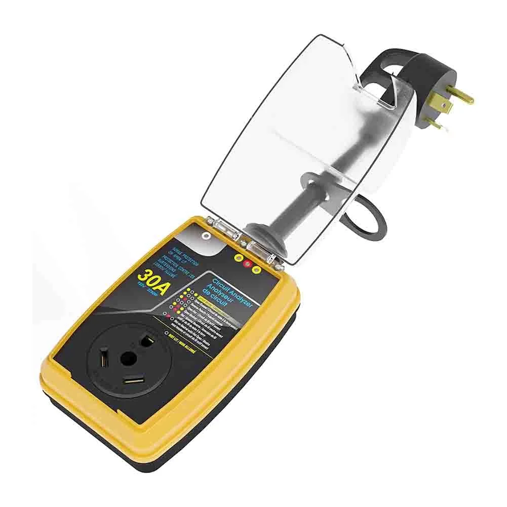 3 Prong Surge Protector 4.3\"W X 4.7\"H X 22\"L 500A Max Current Spike Circuit Analyzer Tester Plug Waterproof Cover
3 Prong Surge Protector 4.3\"W X 4.7\"H X 22\"L 500A Max Current Spike Circuit Analyzer Tester Plug Waterproof Cover