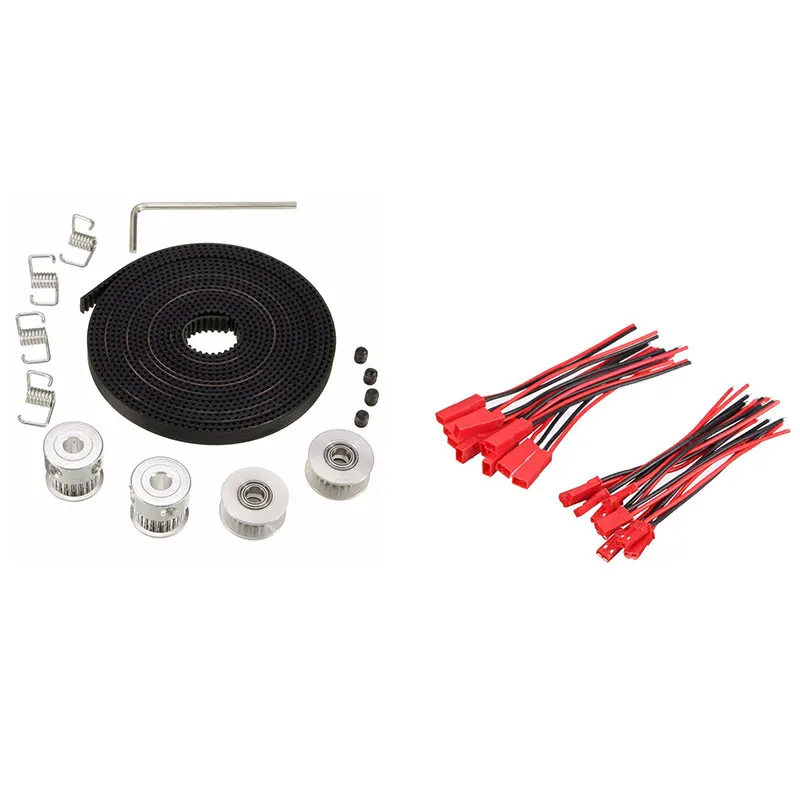 10 Pairs 2 Pin JST Plug Socket Connector M To F 110Mm Cable Wire Red Black & 2X GT2 Pulley 20 Teeth Bore 5Mm 
10 Pairs 2 Pin JST Plug Socket Connector M To F 110Mm Cable Wire Red Black & 2X GT2 Pulley 20 Teeth Bore 5Mm