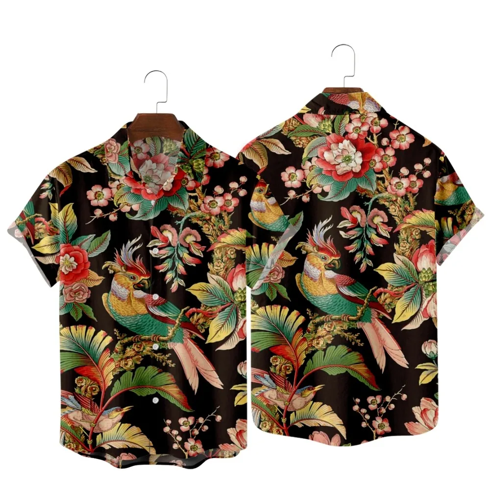 2022 Japan Ukiyo-e Parrot Leaf Vintage Print Shirt, Fashion Casual Retro Hawaiian Beach, Men's Summer Pocket Shirt
2022 Japan Ukiyo-e Parrot Leaf Vintage Print Shirt, Fashion Casual Retro Hawaiian Beach, Men's Summer Pocket Shirt