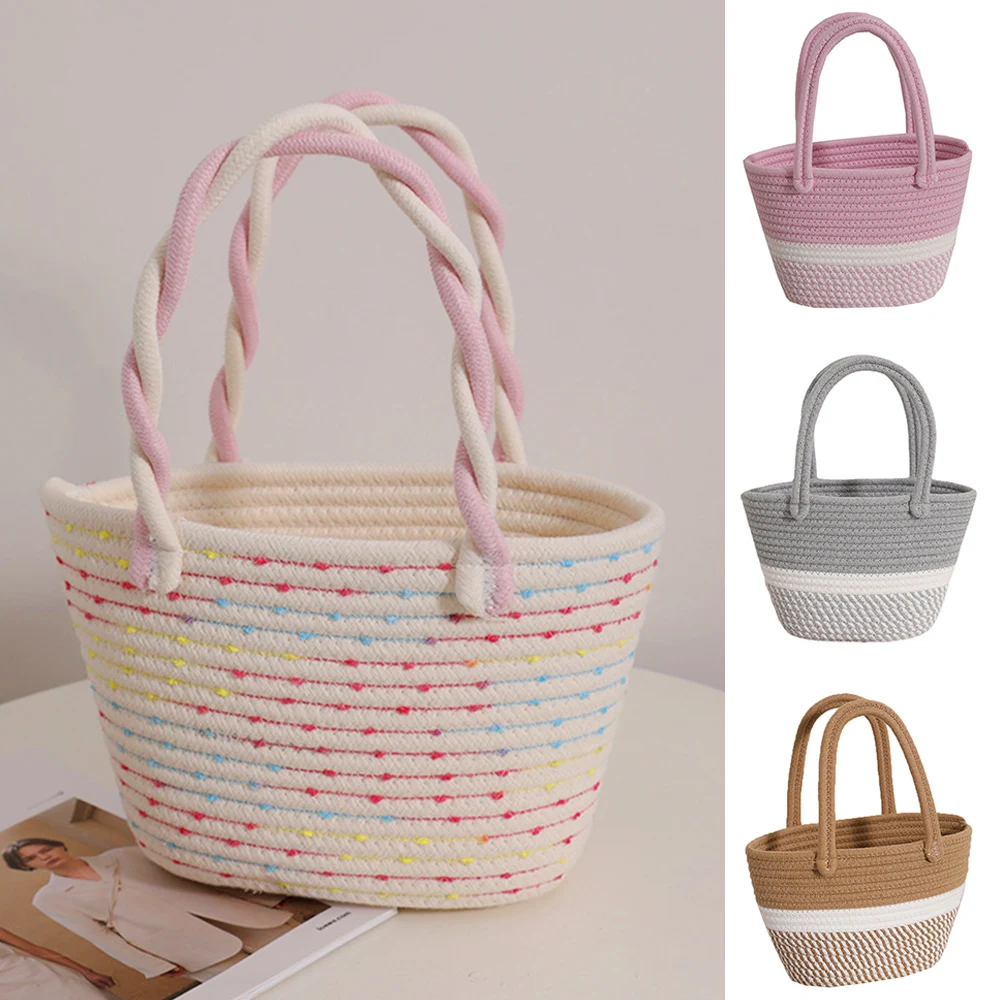 Straw Braided Bag Vacation Picnic Basket Handbag Bohemia Fashion Storage Basket Handmade Woven Shoulder Bag Beach Big Tote Bag
Straw Braided Bag Vacation Picnic Basket Handbag Bohemia Fashion Storage Basket Handmade Woven Shoulder Bag Beach Big Tote Bag