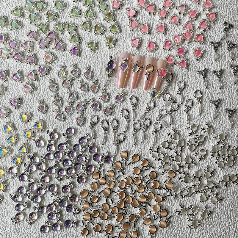 10pcs Love Lollipop Nail Charms Summer Candy Jewelry Hollow Diamonds Rhinestone Manicure Ornament Cat's Eye Zircon Accessories
10pcs Love Lollipop Nail Charms Summer Candy Jewelry Hollow Diamonds Rhinestone Manicure Ornament Cat's Eye Zircon Accessories