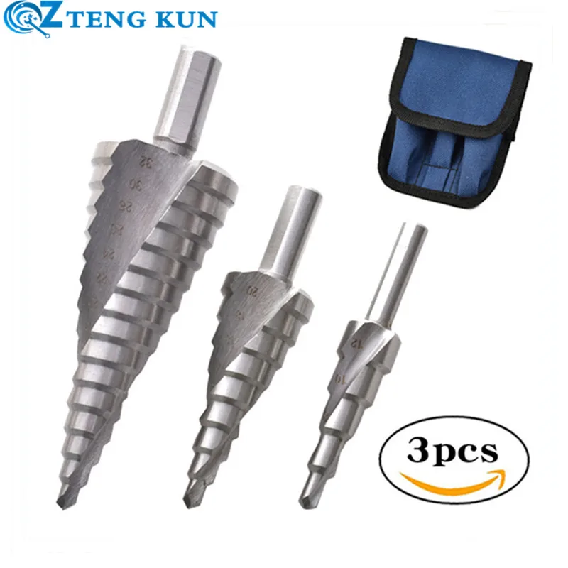 Спиральное ступенчатое сверло HSS с треугольным хвостовиком, 4-32 мм, многофункциональный набор для открывания металлических отверстий, ручна...
Спиральное ступенчатое сверло HSS с треугольным хвостовиком, 4-32 мм, многофункциональный набор для открывания металлических отверстий, ручна...