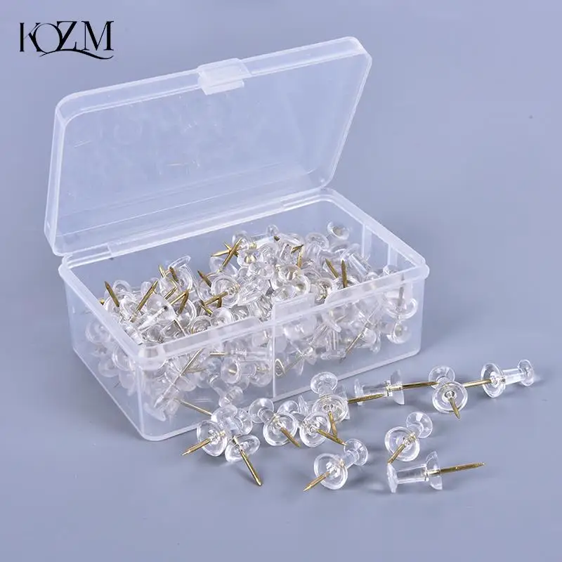 100pcs/box Acrylic Metal Map Tacks Push Pins Acrylic Head with Steel Point, Cork Board Safety Colored Thumbtack Office School
100pcs/box Acrylic Metal Map Tacks Push Pins Acrylic Head with Steel Point, Cork Board Safety Colored Thumbtack Office School