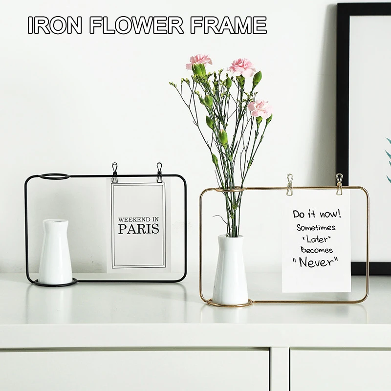 Home Decor Dual Use Iron Photo Frame Ceramic Flower Hydroponics Vase Decoration For Home Dual Use Decoration Home Photo Frame
Home Decor Dual Use Iron Photo Frame Ceramic Flower Hydroponics Vase Decoration For Home Dual Use Decoration Home Photo Frame