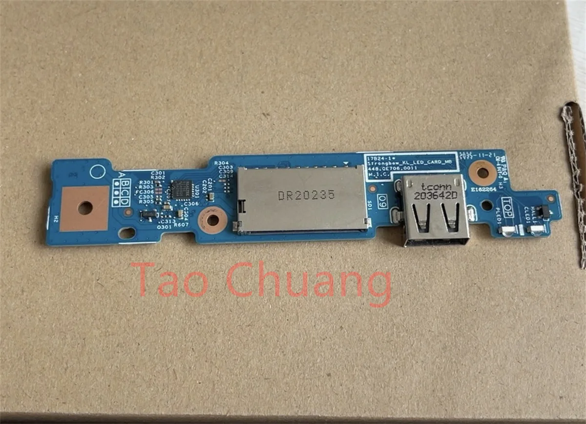 FOR ACER Swift3 SF314-54 SF314-56 Card Reader USB Board Switch Button Board 448.0E706.0011 
FOR ACER Swift3 SF314-54 SF314-56 Card Reader USB Board Switch Button Board 448.0E706.0011