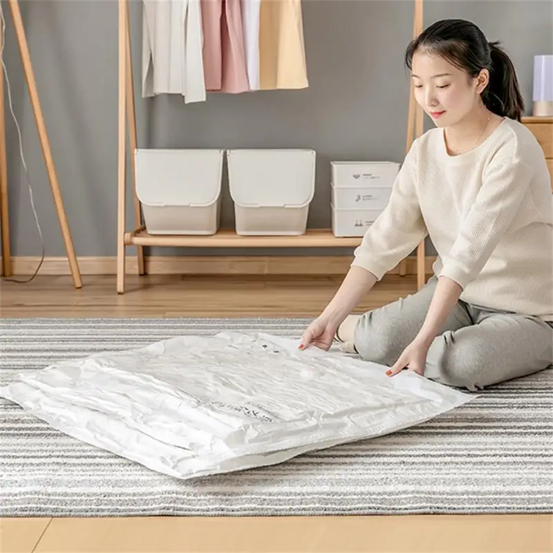 Vacuum Bag For Clothes Storage Bag With Valve Transparent Border Folding Compressed Organizer Travel Space Saving Seal Packet
Vacuum Bag For Clothes Storage Bag With Valve Transparent Border Folding Compressed Organizer Travel Space Saving Seal Packet