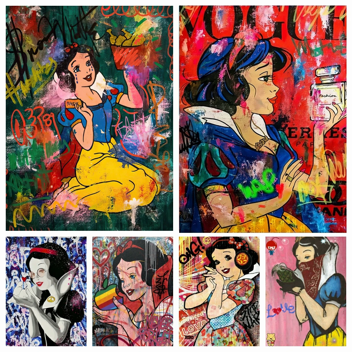 Graffiti Disney Princess 5D DIY Diamond Painting Embroidery Cartoon Snow White Art Cross Stitch Crafts Rhinestones Home Decor
Graffiti Disney Princess 5D DIY Diamond Painting Embroidery Cartoon Snow White Art Cross Stitch Crafts Rhinestones Home Decor