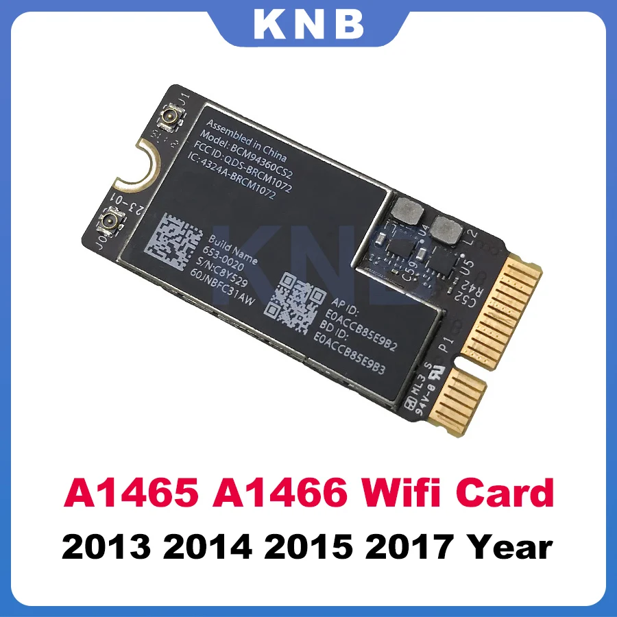 Оригинальная Беспроводная Bluetooth Wi-Fi карта BCM94360CS2 для Macbook Air 11 "A1465 13" A1466 2013 2014 2015 2017
Оригинальная Беспроводная Bluetooth Wi-Fi карта BCM94360CS2 для Macbook Air 11 "A1465 13" A1466 2013 2014 2015 2017