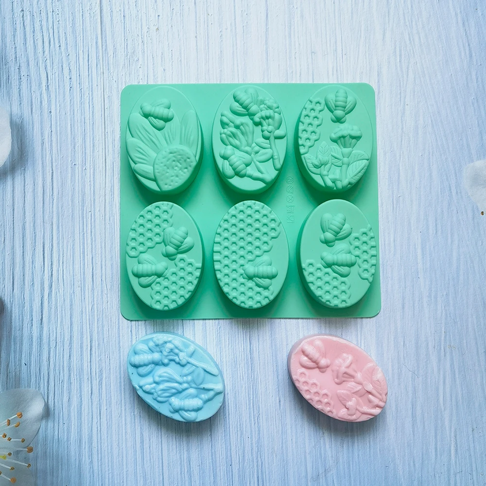 Oval Shaped Bee Silicone Soap Mold Hexagon Handmade Soap Candle Making Mould Honeycomb Shape Cake Baking Tool
Oval Shaped Bee Silicone Soap Mold Hexagon Handmade Soap Candle Making Mould Honeycomb Shape Cake Baking Tool