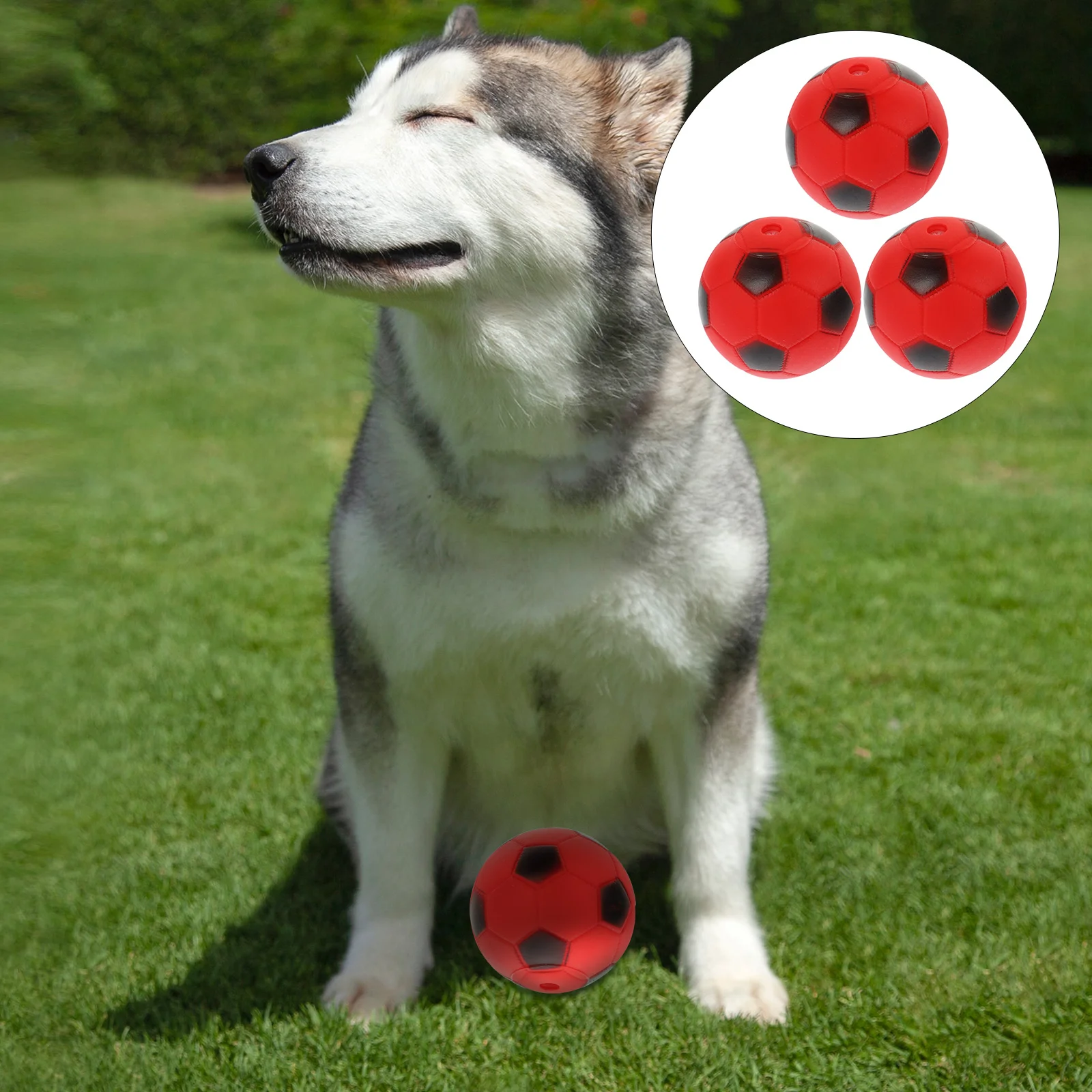 3Pcs Balls Dog Interactive Squeaky Dog Dog Squeaky Football Pet Balls for Puppy Teething Playing
3Pcs Balls Dog Interactive Squeaky Dog Dog Squeaky Football Pet Balls for Puppy Teething Playing