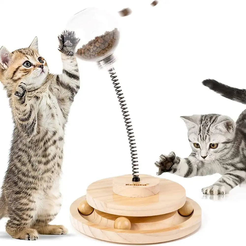 Toys , Food Leaking , Solid Wood Turntable , Spring Tumbler Automatic Snack Feeder. Pet Exercise Toys.Interactive Toys for Dog
Toys , Food Leaking , Solid Wood Turntable , Spring Tumbler Automatic Snack Feeder. Pet Exercise Toys.Interactive Toys for Dog