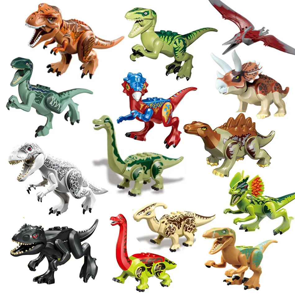 8 Pcs/lot Jurassic Dinosaurs Toys World Tyrannosaurus Rex Pterosaur Velociraptor Assemble Building Blocks Gift For Boys Kids
8 Pcs/lot Jurassic Dinosaurs Toys World Tyrannosaurus Rex Pterosaur Velociraptor Assemble Building Blocks Gift For Boys Kids