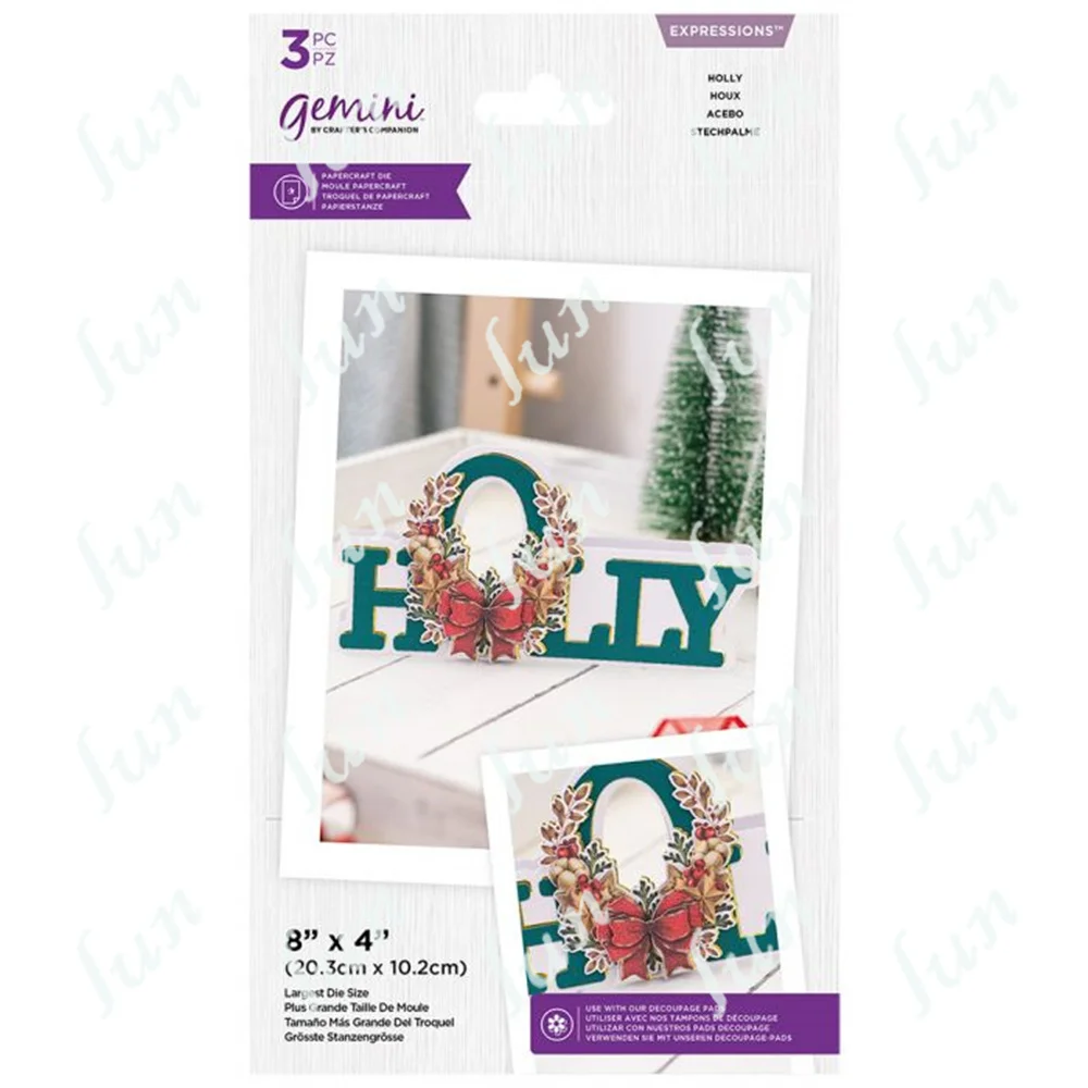 Crafts Holly Tree Metal Cutting Dies for DIY Scrapbooking Album Decorative Embossing Stencil Paper Cards Supplies Decoration
Crafts Holly Tree Metal Cutting Dies for DIY Scrapbooking Album Decorative Embossing Stencil Paper Cards Supplies Decoration