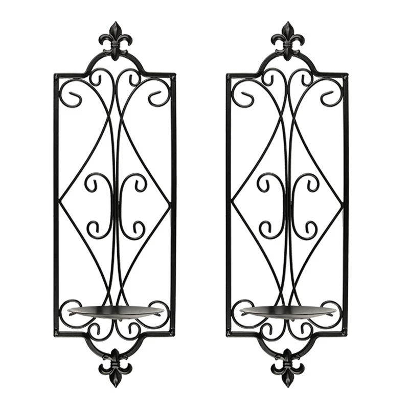 Decorative Black Scrolled Ivy Metal Tea Light Candle Holder Wall Mounted Candle Holder Hanging Wall Sconce, Tealight
Decorative Black Scrolled Ivy Metal Tea Light Candle Holder Wall Mounted Candle Holder Hanging Wall Sconce, Tealight
