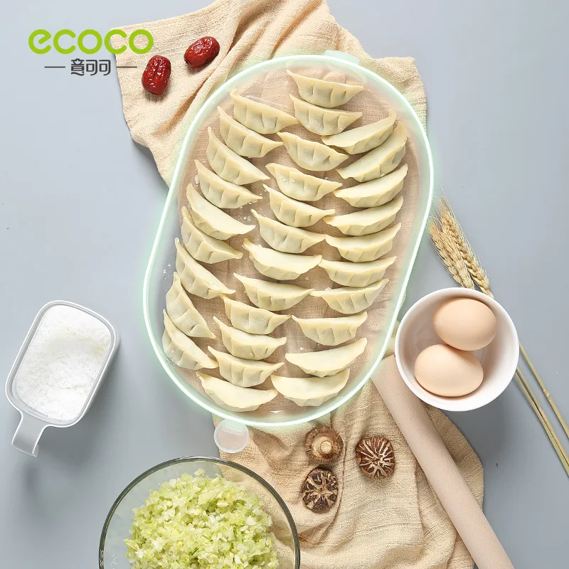 ECOCO Dumpling Storage Box with Lid Multi-layer Tray Food Eggs Can Be Superimposed Freezer Box Plastic Crisper Transparent
ECOCO Dumpling Storage Box with Lid Multi-layer Tray Food Eggs Can Be Superimposed Freezer Box Plastic Crisper Transparent