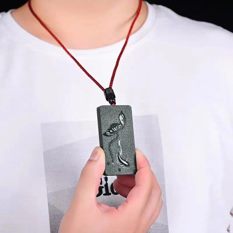 Natural A goods Hetian Yutaqing year after year fish pendant necklace couple necklace New Year gift certificate gift box
Natural A goods Hetian Yutaqing year after year fish pendant necklace couple necklace New Year gift certificate gift box