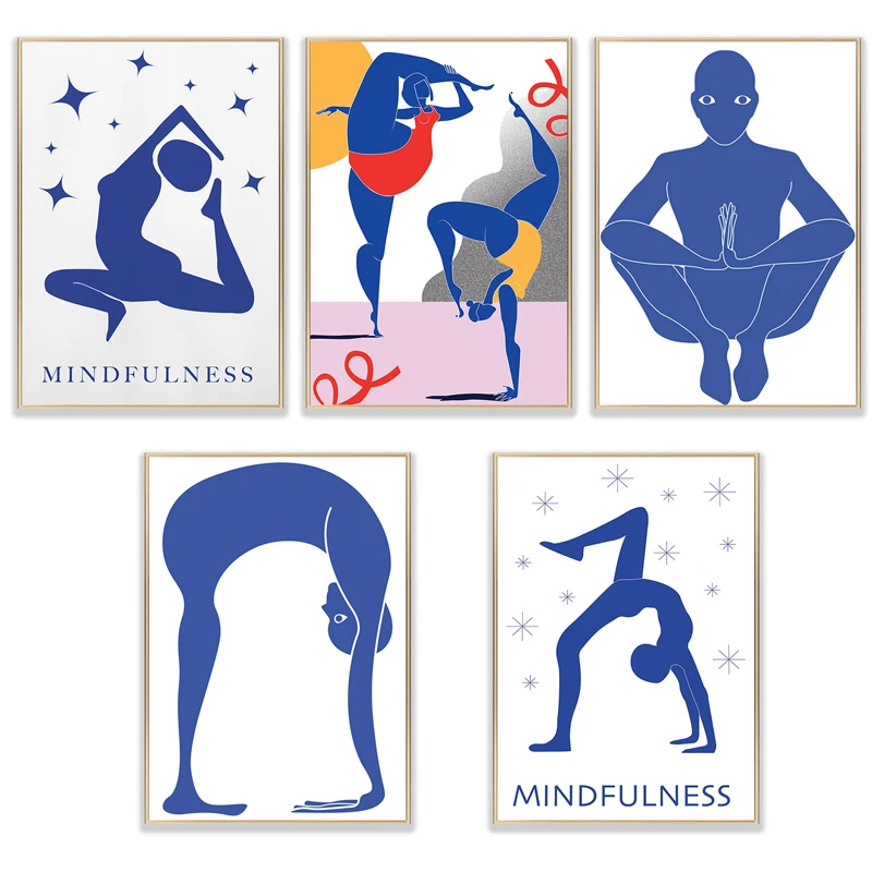 Abstract Art Yoga Woman Posters Minimalism Nordic Blue Figure Canvas Print Painting Wall Pictures for Bedroom Gym Living Room
Abstract Art Yoga Woman Posters Minimalism Nordic Blue Figure Canvas Print Painting Wall Pictures for Bedroom Gym Living Room