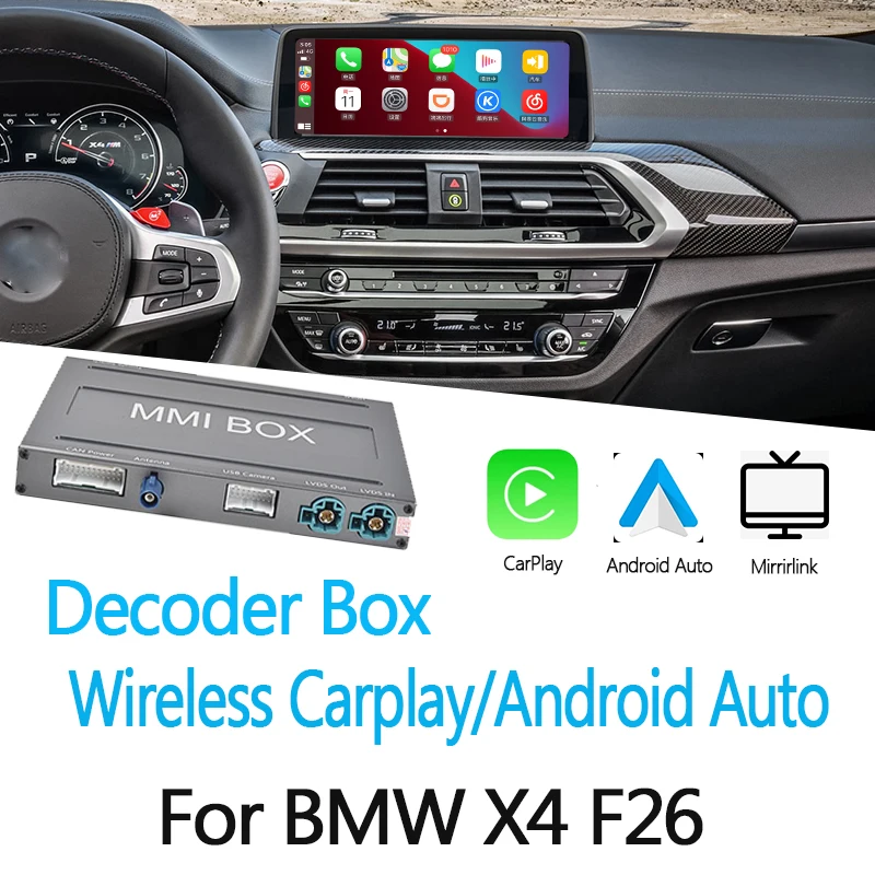 Адаптер для BMW X3 серии G01 2017 ~ 2022 беспроводной проводной CarPlay Android Авто Carlife Mirror link Youtube декодер
Адаптер для BMW X3 серии G01 2017 ~ 2022 беспроводной проводной CarPlay Android Авто Carlife Mirror link Youtube декодер