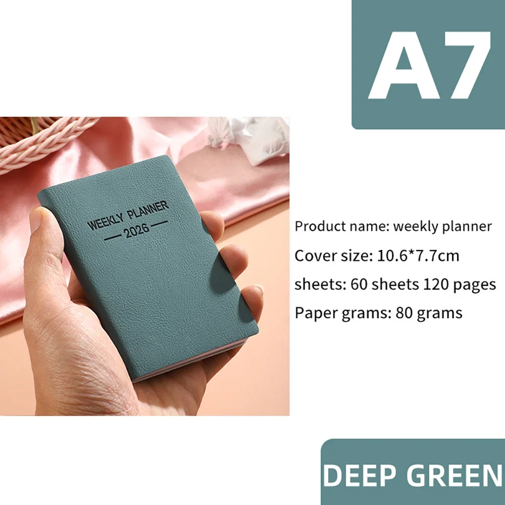 2026 A7 английский еженедельный план, студенческий блокнот, ежедневный еженедельник, планировщик, тетради, канцелярские принадлежности
2026 A7 английский еженедельный план, студенческий блокнот, ежедневный еженедельник, планировщик, тетради, канцелярские принадлежности