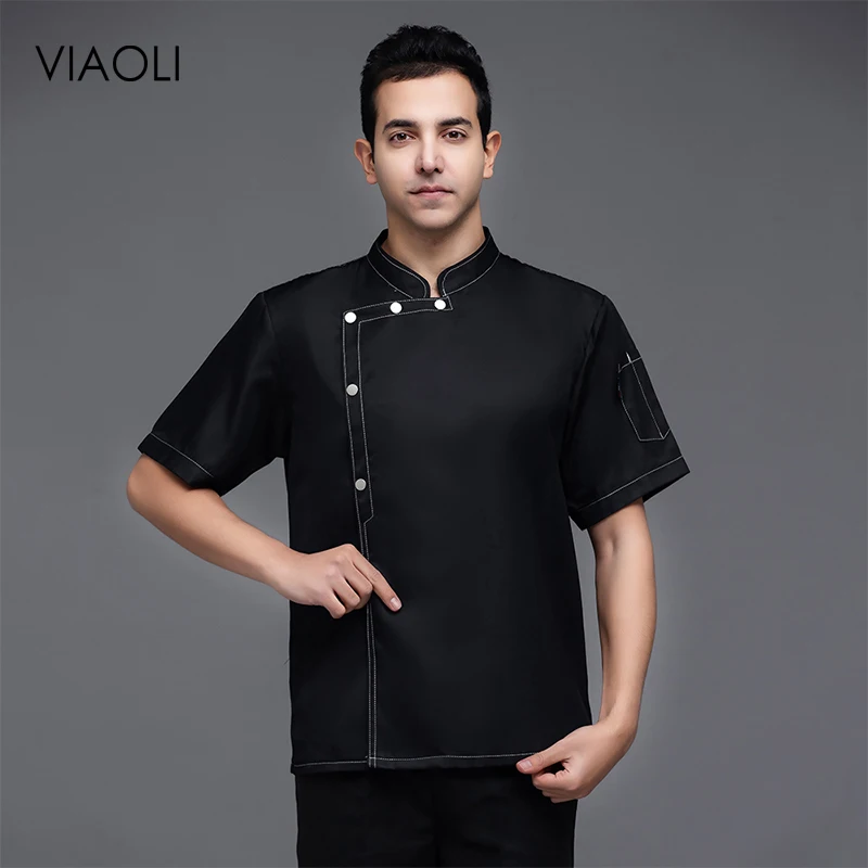 Unisex Cook Fashion Short Sleeve Shirt Chef Jacket Solid Color Barber Bakery Pastry Chef Workwear Restaurant Service Uniform Top
Unisex Cook Fashion Short Sleeve Shirt Chef Jacket Solid Color Barber Bakery Pastry Chef Workwear Restaurant Service Uniform Top