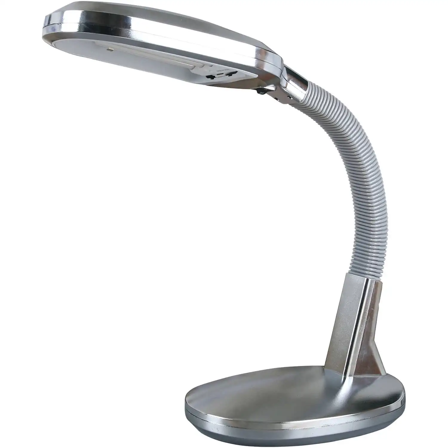 Lavish Home Natural Sunlight Desk Lamp, Adjustable Gooseneck for Home and Office Lamp, Silver
Lavish Home Natural Sunlight Desk Lamp, Adjustable Gooseneck for Home and Office Lamp, Silver