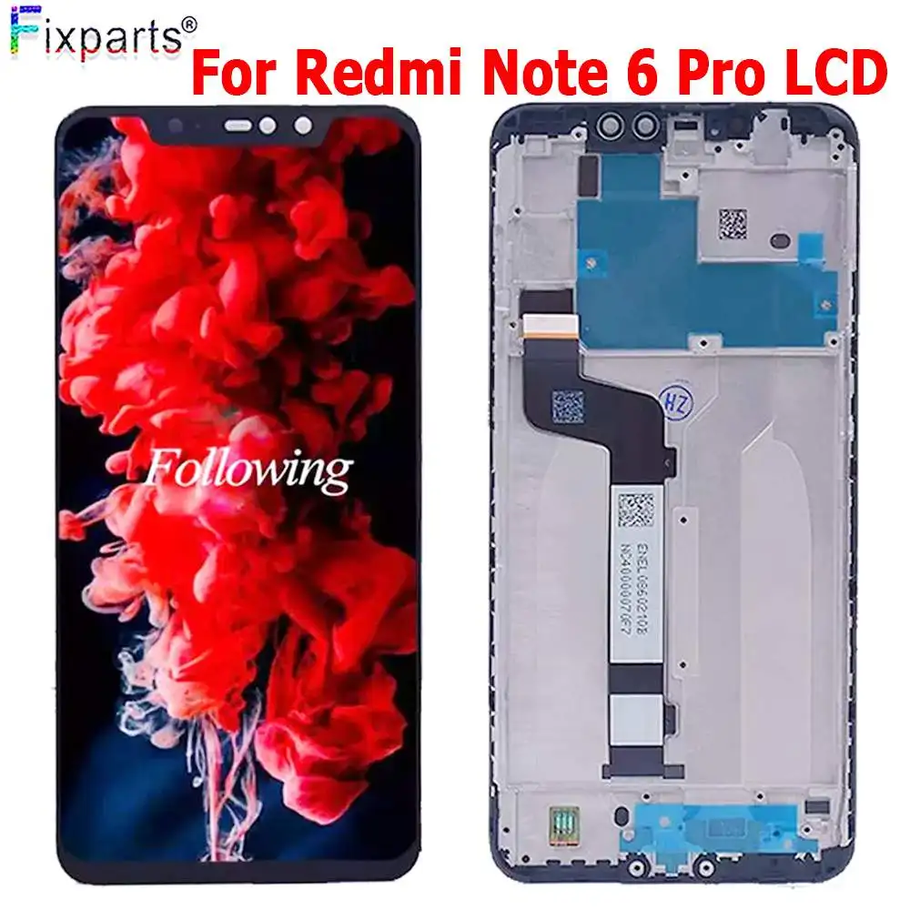ЖК-дисплей 6,26 дюйма для Xiaomi Redmi Note 6 с сенсорным экраном и дигитайзером в сборе, запасные части для Xiaomi Redmi Note 6 Pro, ЖК-дисплей
ЖК-дисплей 6,26 дюйма для Xiaomi Redmi Note 6 с сенсорным экраном и дигитайзером в сборе, запасные части для Xiaomi Redmi Note 6 Pro, ЖК-дисплей
