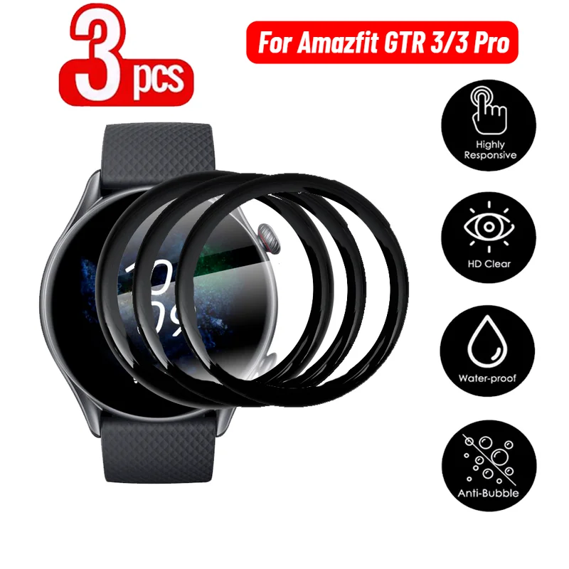 3 Pcs For Amazfit GTR 3 Smart Watch Soft Full Cover Screen Protectors High Definition Protective Film For Amazfit GTR 3 Pro
3 Pcs For Amazfit GTR 3 Smart Watch Soft Full Cover Screen Protectors High Definition Protective Film For Amazfit GTR 3 Pro