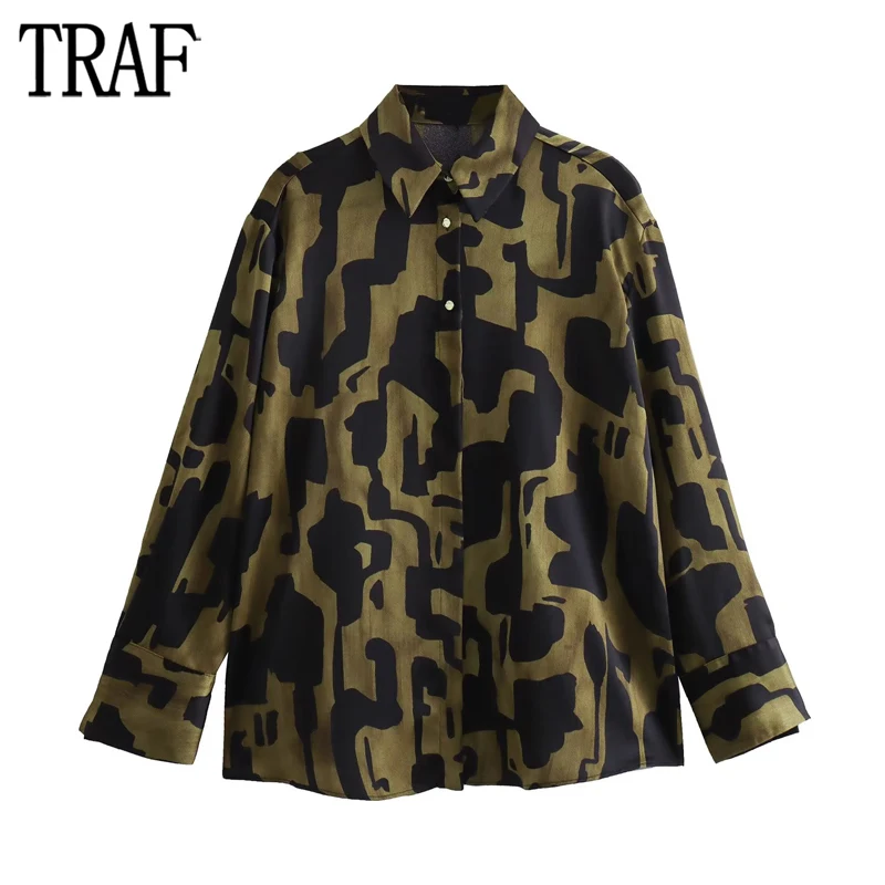 TRAF Print Satin Blouse Female Collar Button up Shirts for Women 2023 Oversize Shirts and Blouses Women Long Sleeve Women Shirts
TRAF Print Satin Blouse Female Collar Button up Shirts for Women 2023 Oversize Shirts and Blouses Women Long Sleeve Women Shirts