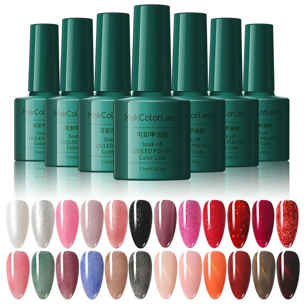 1 Piece 7.3ML Colorful UV LED Gel Nail Polish Vernis Semi Permanent Gel For Manicure Soak Off Varnishes Esmalte Semipermanente
1 Piece 7.3ML Colorful UV LED Gel Nail Polish Vernis Semi Permanent Gel For Manicure Soak Off Varnishes Esmalte Semipermanente