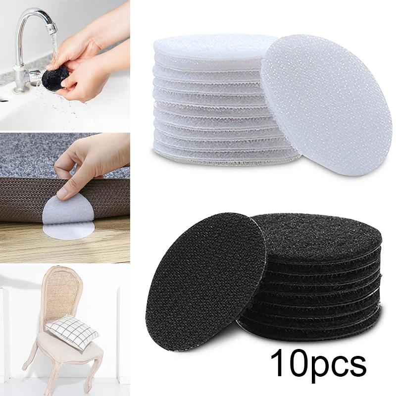 10Pcs Non-Slip Stickers Self Adhesive Hook Loop Fastener Tape Locking Dots Bed Sheet Sofa Fix Clip Floor Rug Carpet Mat Gripper
10Pcs Non-Slip Stickers Self Adhesive Hook Loop Fastener Tape Locking Dots Bed Sheet Sofa Fix Clip Floor Rug Carpet Mat Gripper