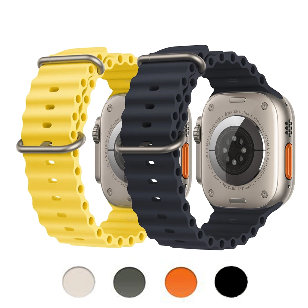 Ремешок силиконовый для Apple watch 49 мм 44 мм 40 мм 45 мм 41 42 38 мм
Ремешок силиконовый для Apple watch 49 мм 44 мм 40 мм 45 мм 41 42 38 мм