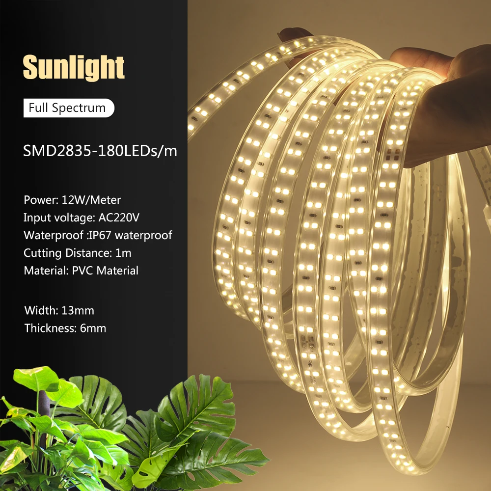 Светодиодная лента для растений Full Spectrum 220В SMD2835
Светодиодная лента для растений Full Spectrum 220В SMD2835