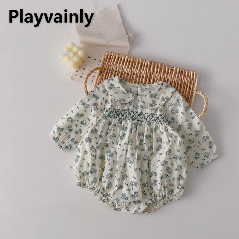 Girl Romper 2022 New Summer for Baby Girl Floral cotton long Sleeves romper Girls thin romper Jumpsuit Child Clothing E32578
Girl Romper 2022 New Summer for Baby Girl Floral cotton long Sleeves romper Girls thin romper Jumpsuit Child Clothing E32578