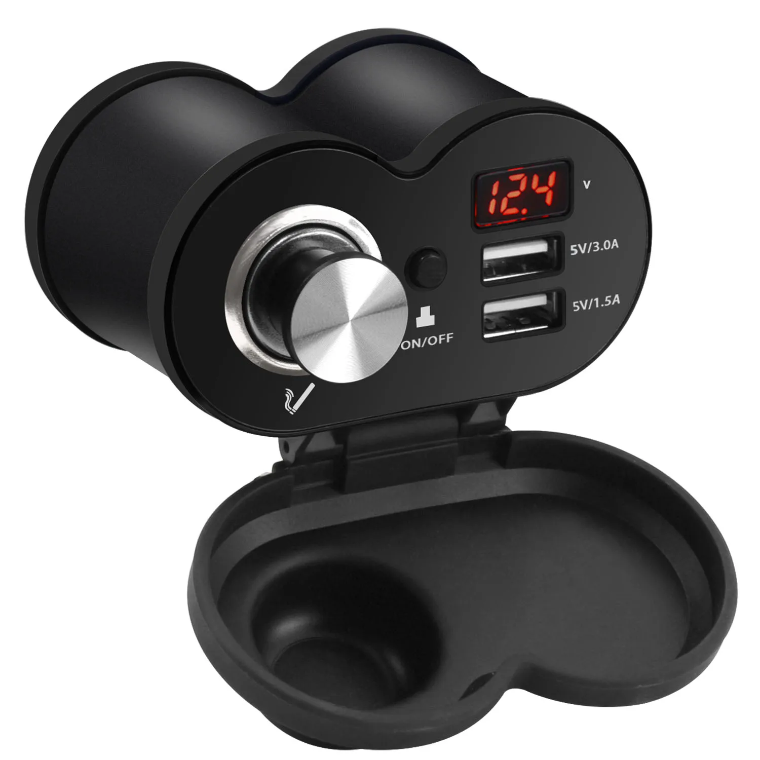 Motorcycle Dual Usb Voltmeter Waterproof Cigarette Lighter Charger With ON OFF Power Socket Splitter 12V Cell Phone Plug Adapter
Motorcycle Dual Usb Voltmeter Waterproof Cigarette Lighter Charger With ON OFF Power Socket Splitter 12V Cell Phone Plug Adapter