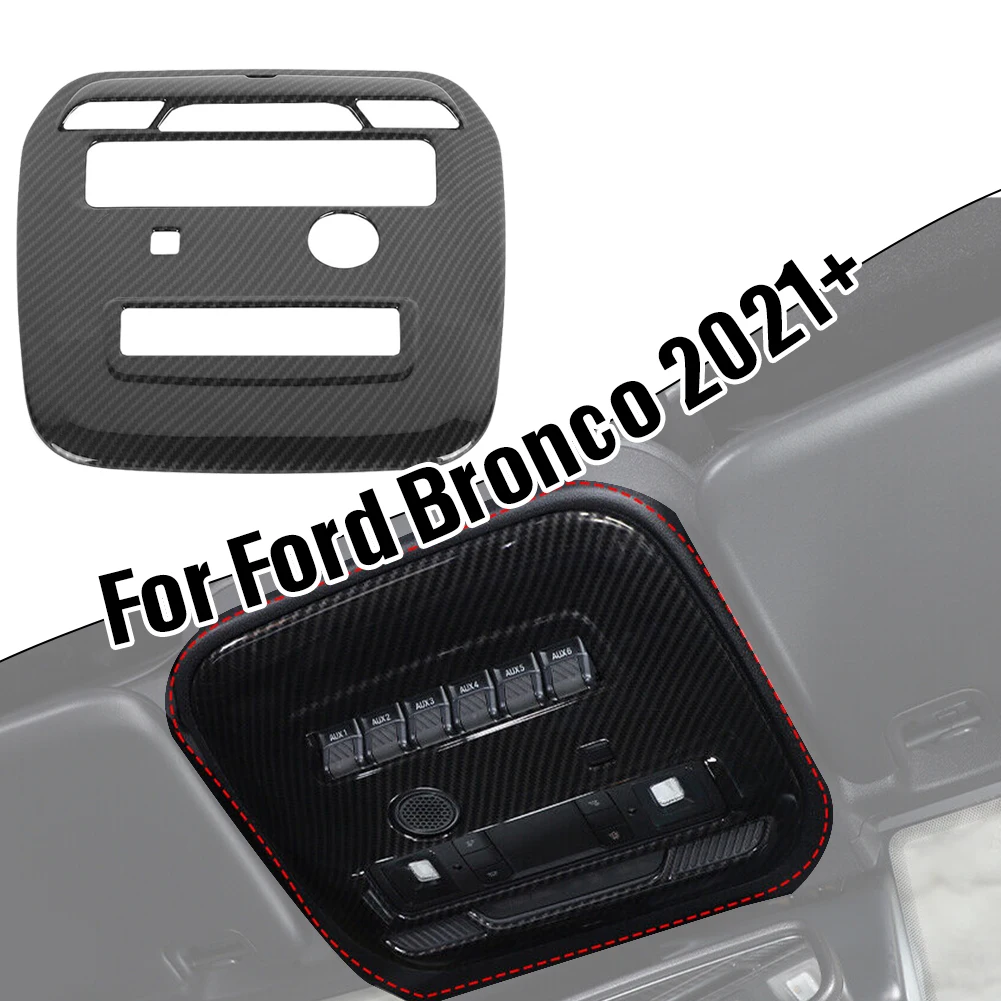 Carbon Fiber Car Front Reading Light Frame Trim Cover For Ford Bronco 2021+ High Quality ABS Reading Lamp Frame Trim Accessories
Carbon Fiber Car Front Reading Light Frame Trim Cover For Ford Bronco 2021+ High Quality ABS Reading Lamp Frame Trim Accessories