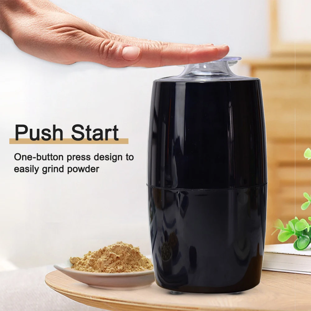 

Mini Electric Manual Coffee Grinder machine Cafe Grass Nuts Herbs Grains Pepper Tobacco Spice Flour Mill Beans Grinder Machine