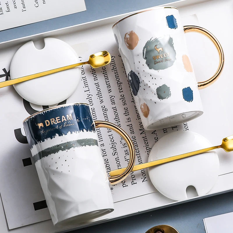 Nordic INS style simple coffee cup with cover spoon set European style small luxury British afternoon tea ceramic cup
Nordic INS style simple coffee cup with cover spoon set European style small luxury British afternoon tea ceramic cup