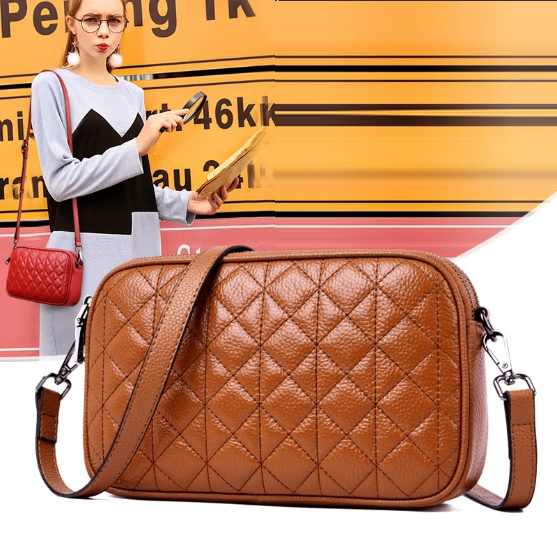 Fashion Luxury Women Bag 100% Genuine Leather Messenger Bags Vintage Clutch Wallet for Women Ladies handbags 2022 Female Bag
Fashion Luxury Women Bag 100% Genuine Leather Messenger Bags Vintage Clutch Wallet for Women Ladies handbags 2022 Female Bag