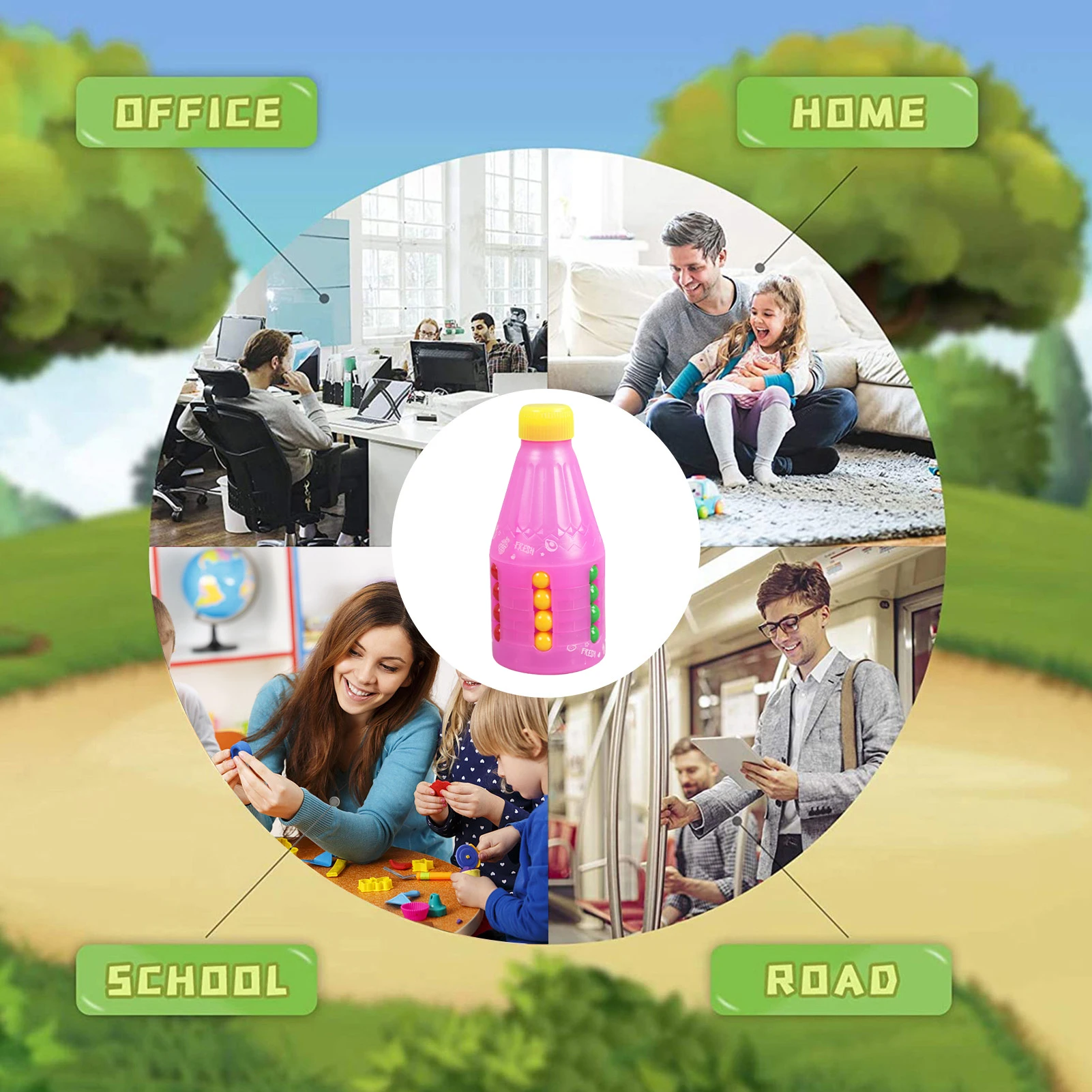 Decompression Rotating Magic Bean Toy Bottle Shaped Gyroscope Puzzle Toy Educational Stress Relieve Fingertip Toy Rotating Magic
Decompression Rotating Magic Bean Toy Bottle Shaped Gyroscope Puzzle Toy Educational Stress Relieve Fingertip Toy Rotating Magic