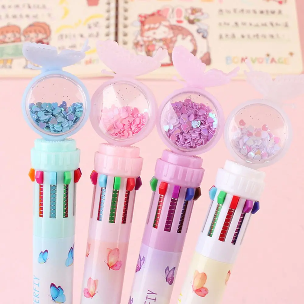Kawaii Office Supplies Elementary School Sequins Butterfly Stationery Ballpoint Pen 10 Color Pen Rollerball Pen
Kawaii Office Supplies Elementary School Sequins Butterfly Stationery Ballpoint Pen 10 Color Pen Rollerball Pen