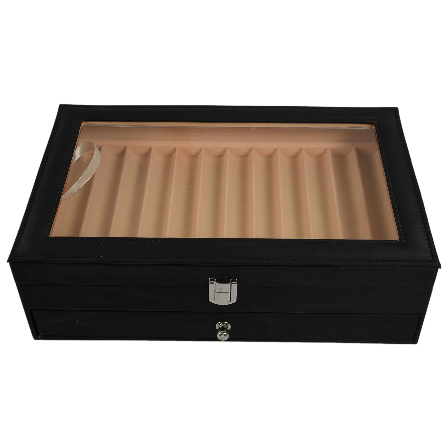24 Pen Fountain Wood Display Case Holder Wooden Pen Box Storage Collector Organizer Box Black
24 Pen Fountain Wood Display Case Holder Wooden Pen Box Storage Collector Organizer Box Black